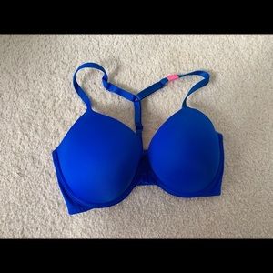 Royal Blue Push-up PINK T-Shirt Bra